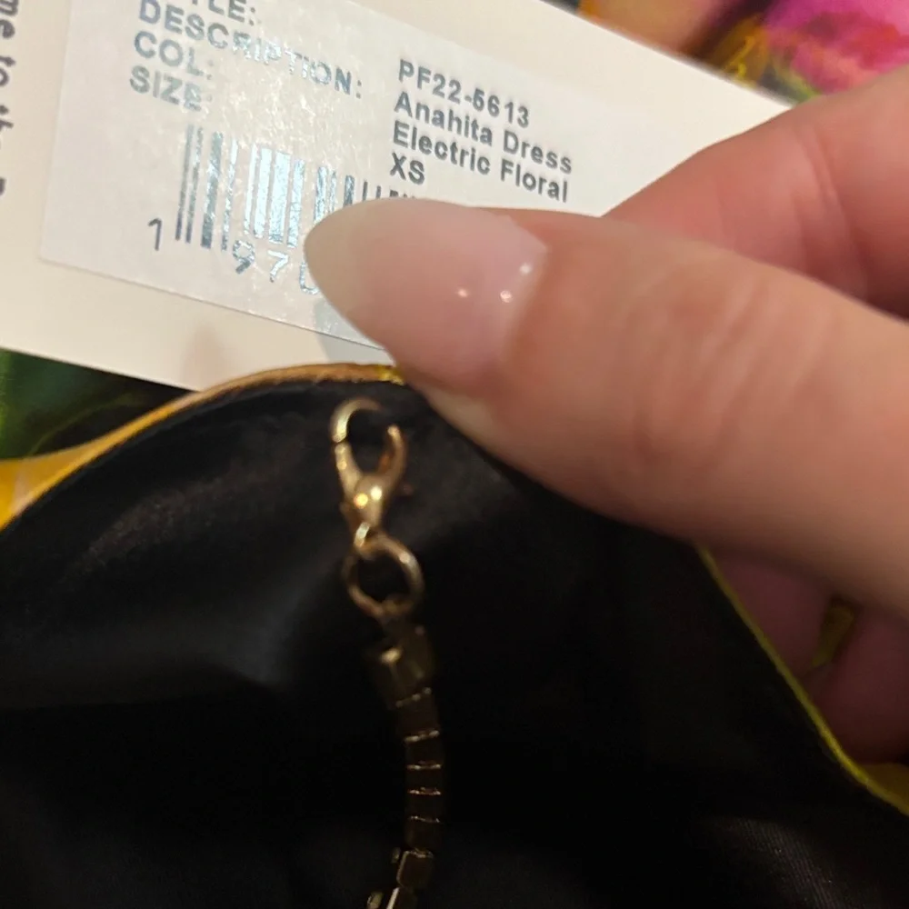 Retrofete Multicolor Halter Mini Dress READ DESCRIPTION MINOR FLAW - Picture 4 of 7